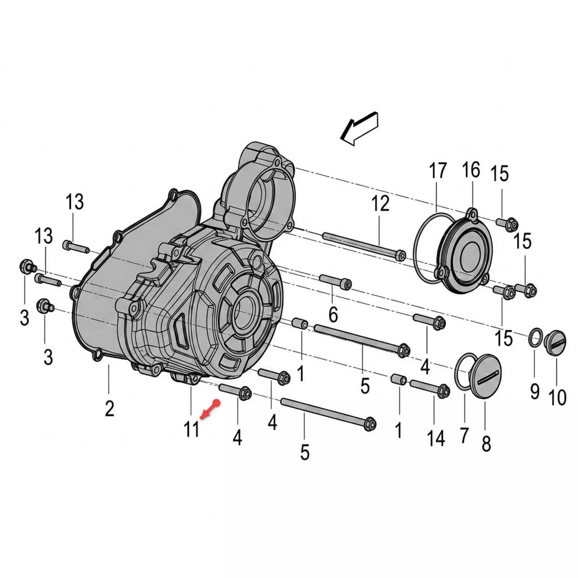 BENELLI LEONCINO 250 MOTOR KAPAĞI SOL #KM 84721